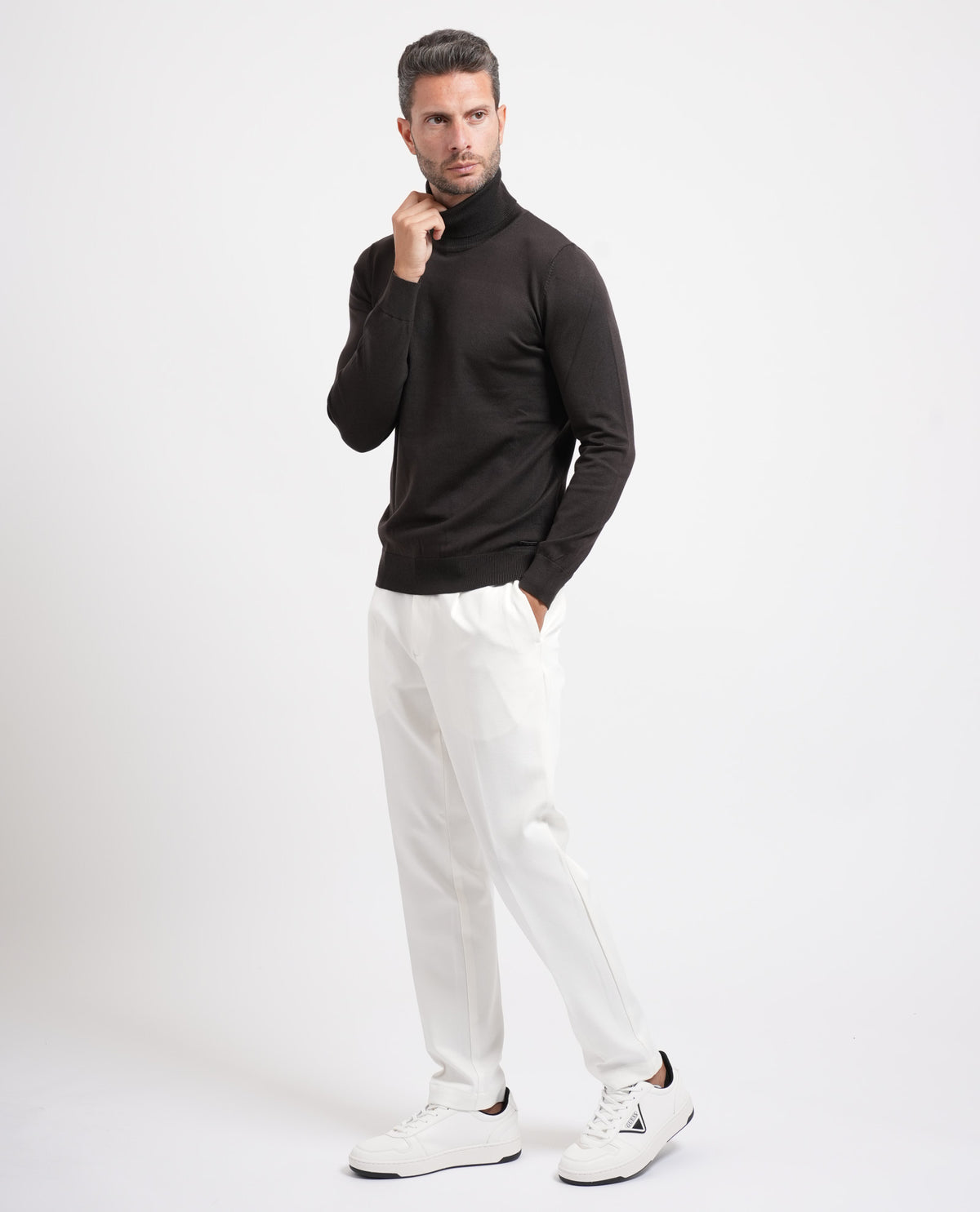 Maglione uomo Sette/Mezzo a collo alto 