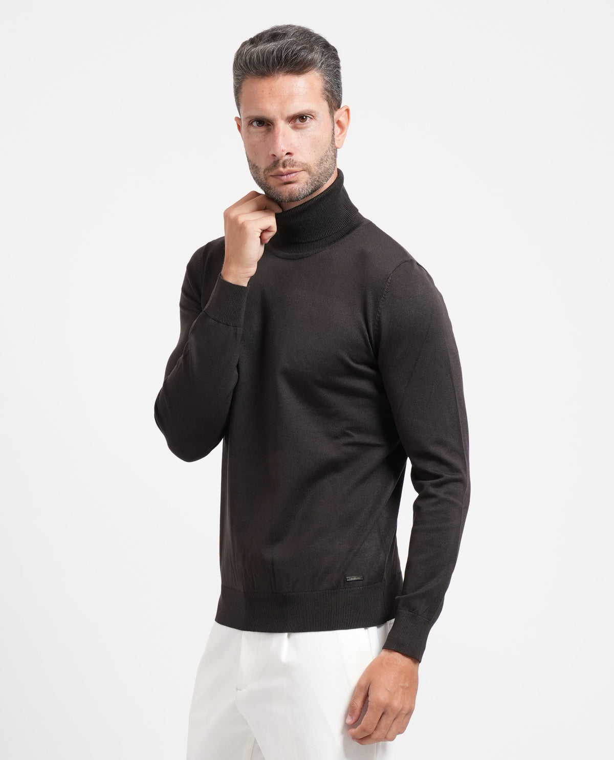 Maglione uomo Sette/Mezzo a collo alto 