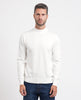 Men's half-zip sweater with mock neck