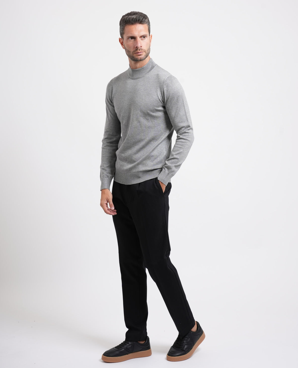 Maglione Sette/Mezzo uomo con mezzo collo 