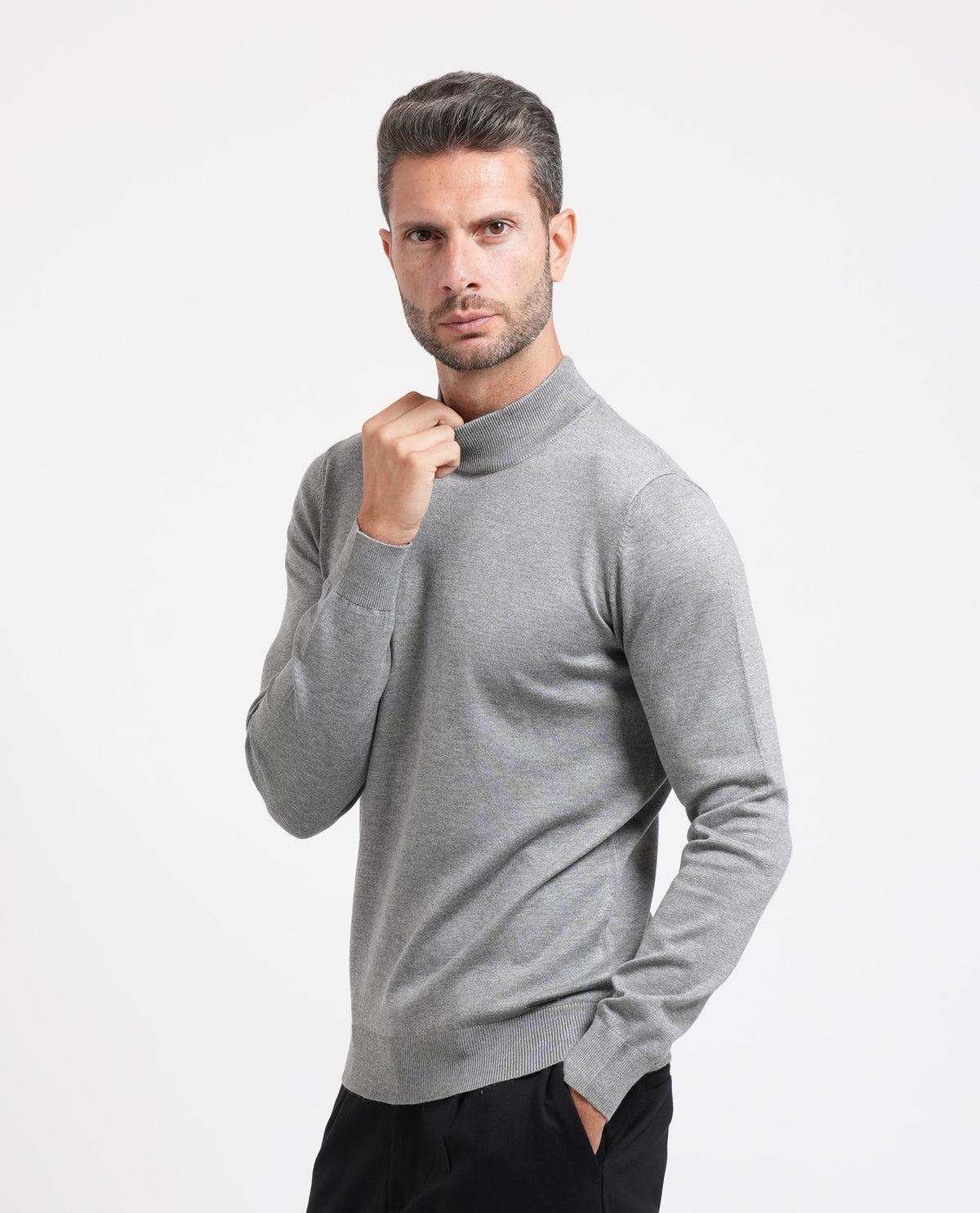 Maglione Sette/Mezzo uomo con mezzo collo 