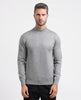 Men's seven-and-a-half sweater with a mock neck