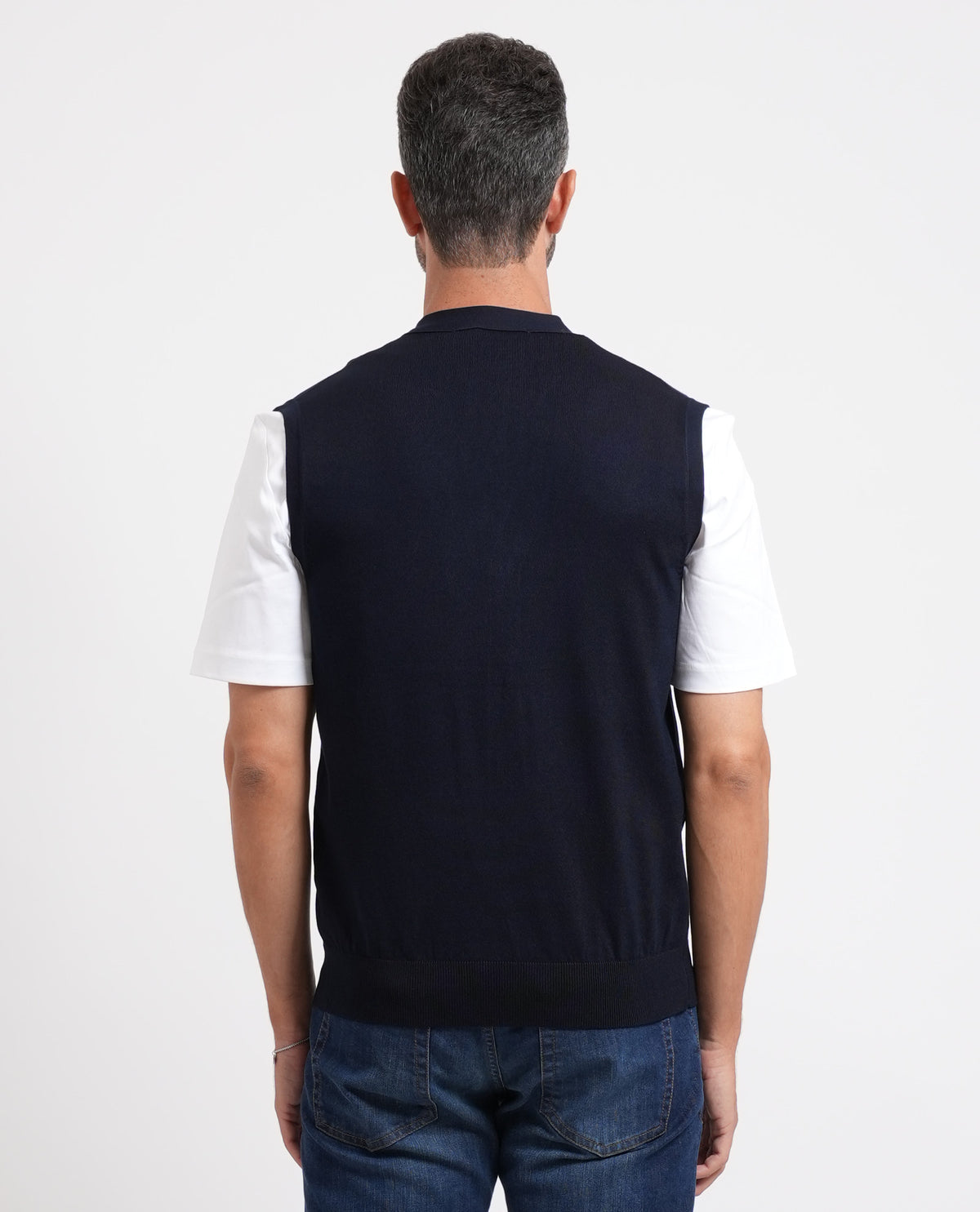 Cardigan uomo Sette/Mezzo smanicato 