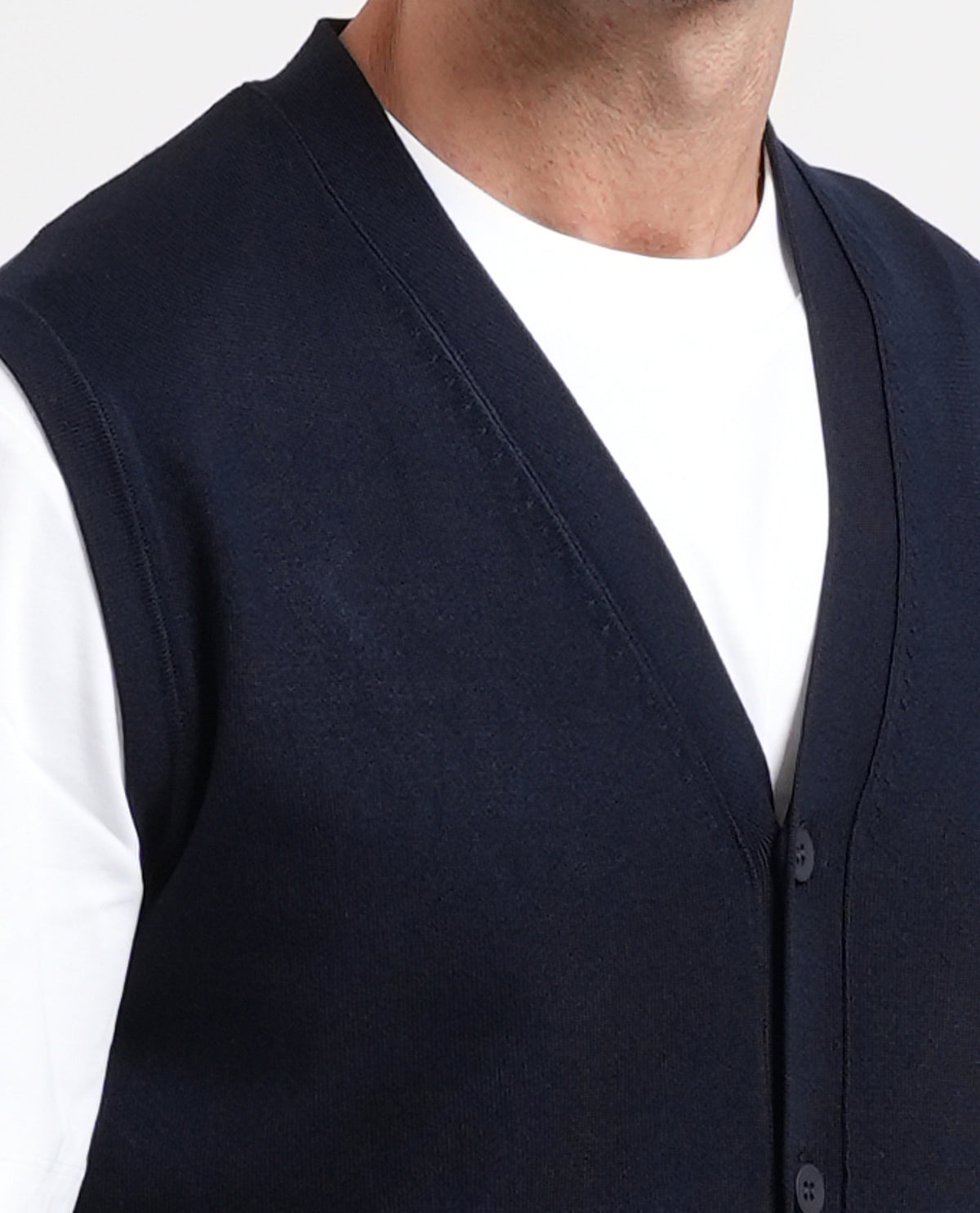 Cardigan uomo Sette/Mezzo smanicato 