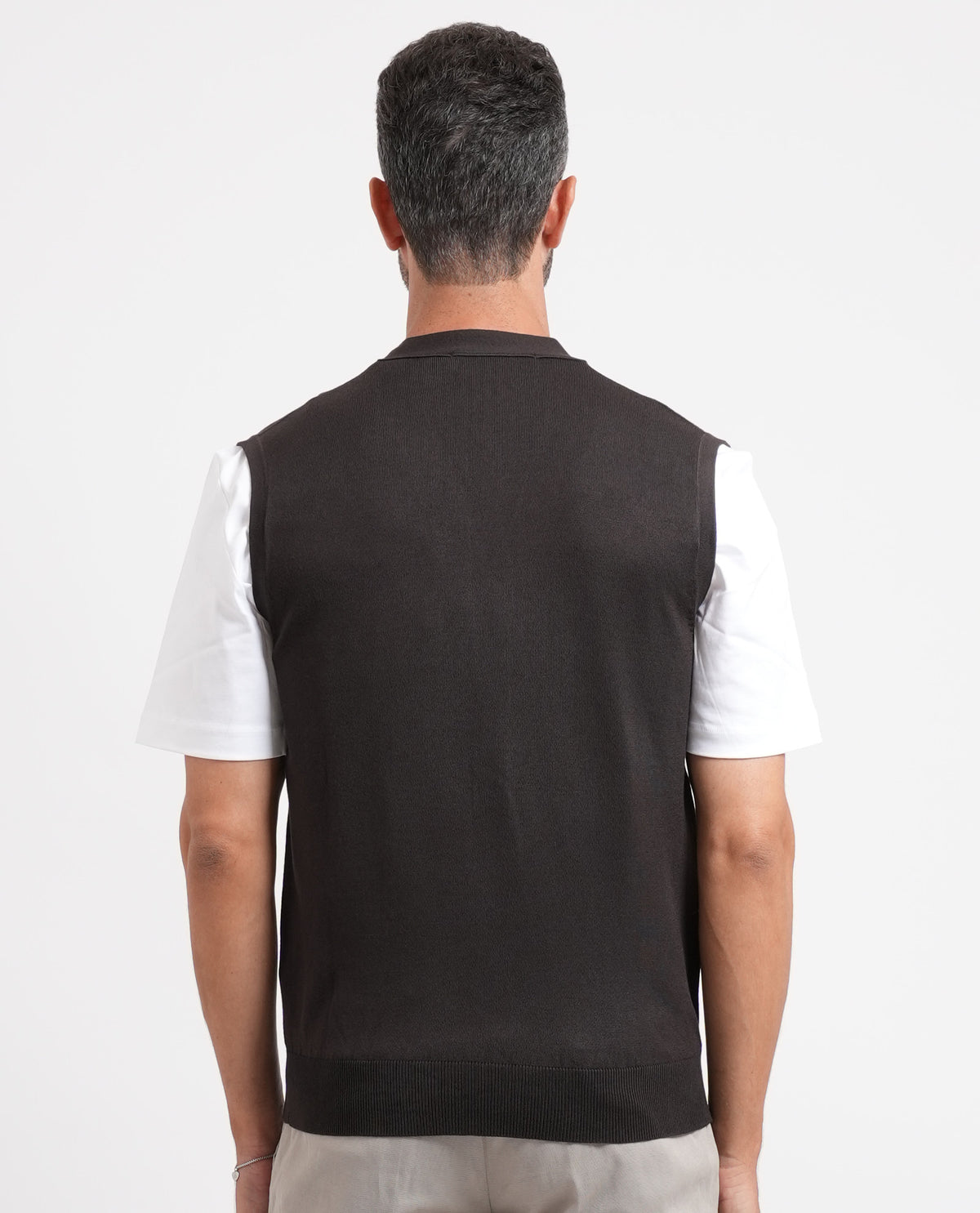 Cardigan uomo Sette/Mezzo smanicato 