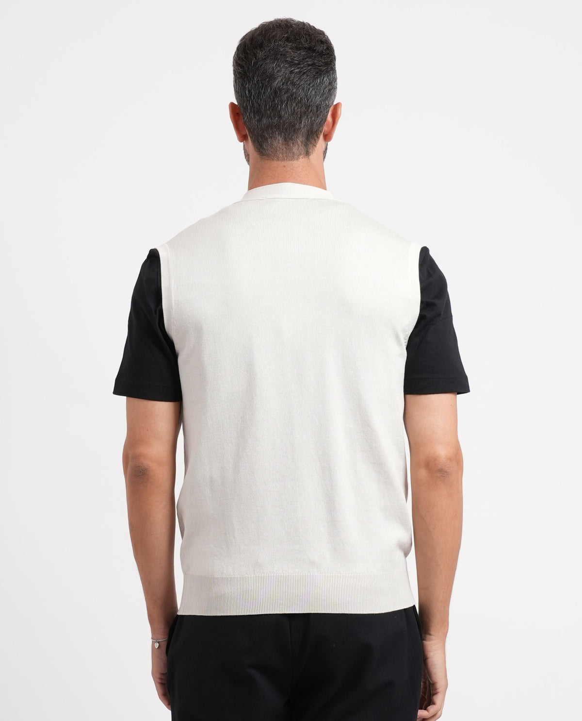Cardigan uomo Sette/Mezzo smanicato 