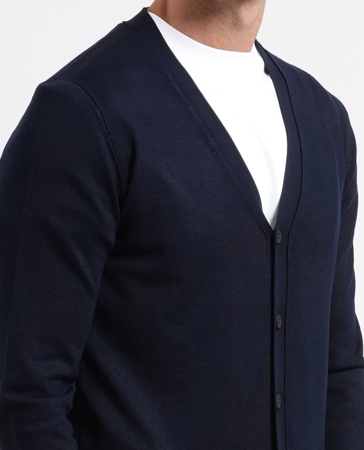 Cardigan uomo Sette/Mezzo con bottoni 