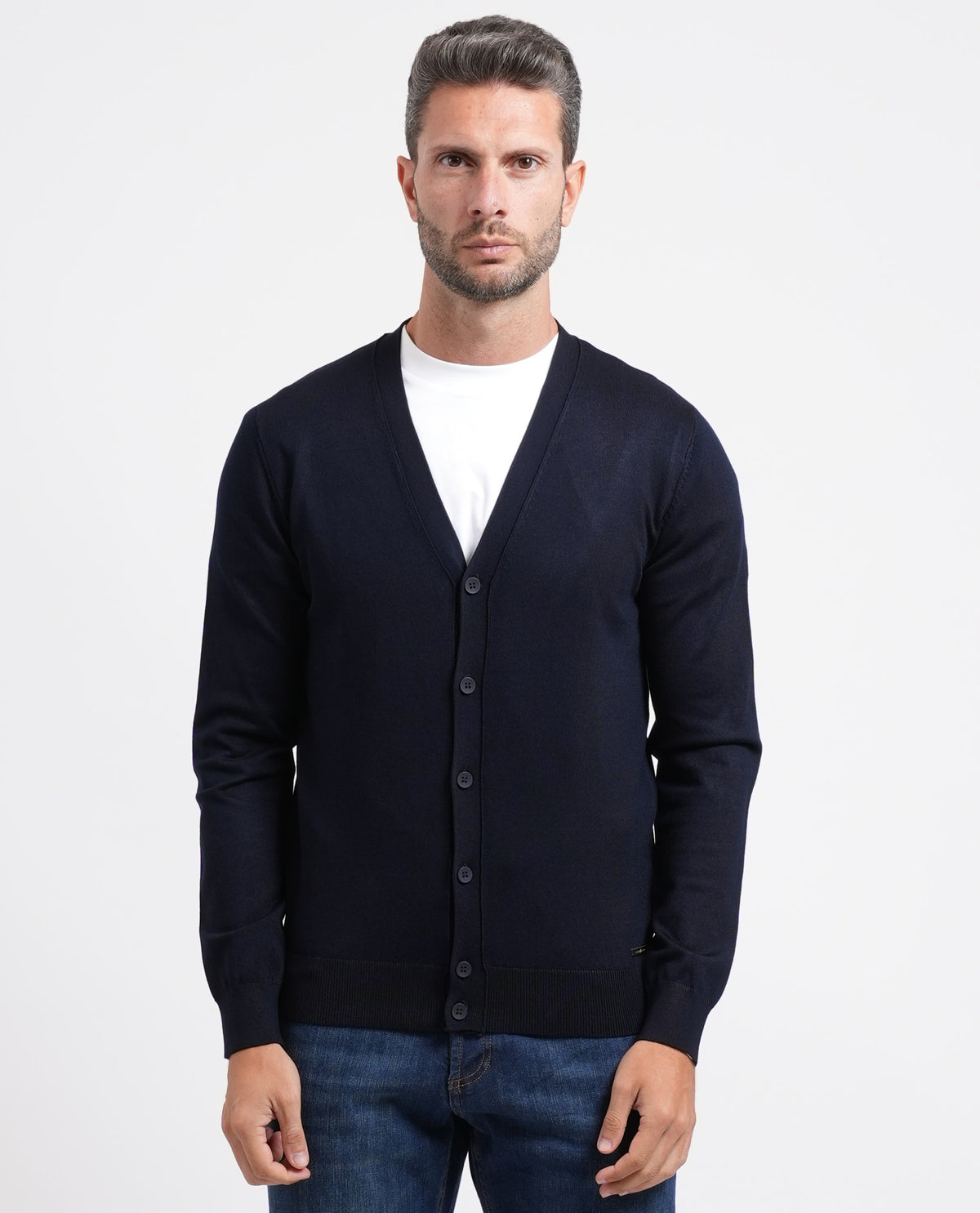 Cardigan uomo Sette/Mezzo con bottoni 