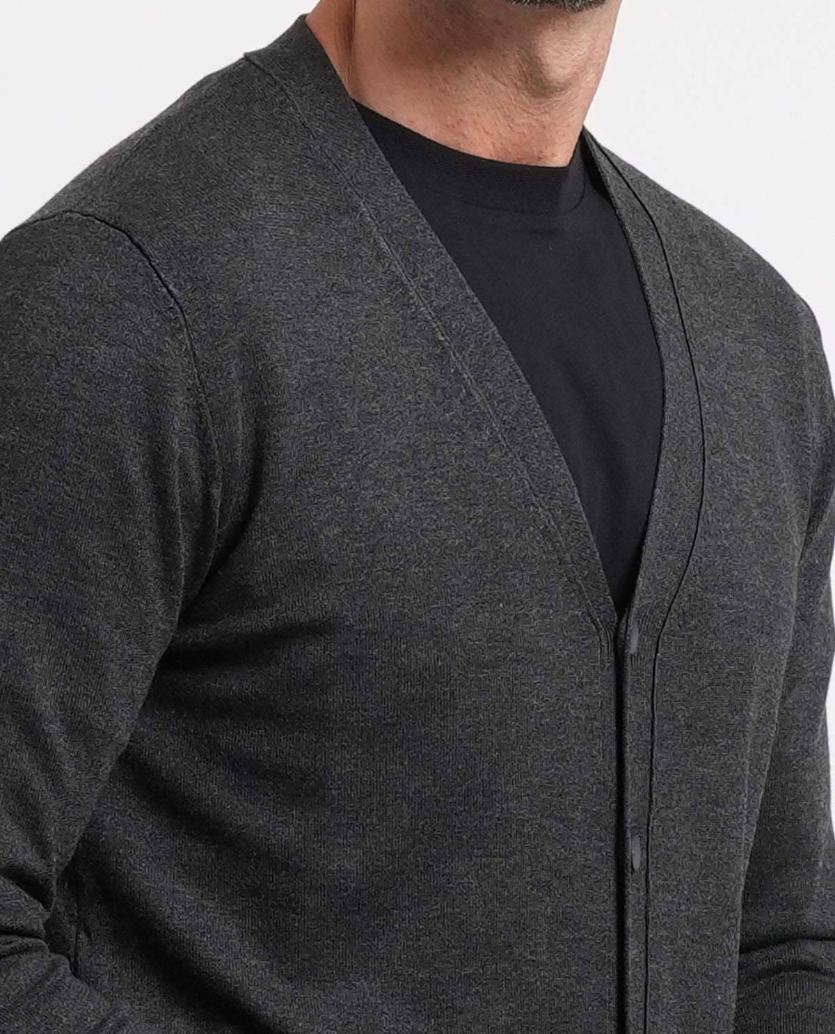 Cardigan uomo Sette/Mezzo con bottoni 