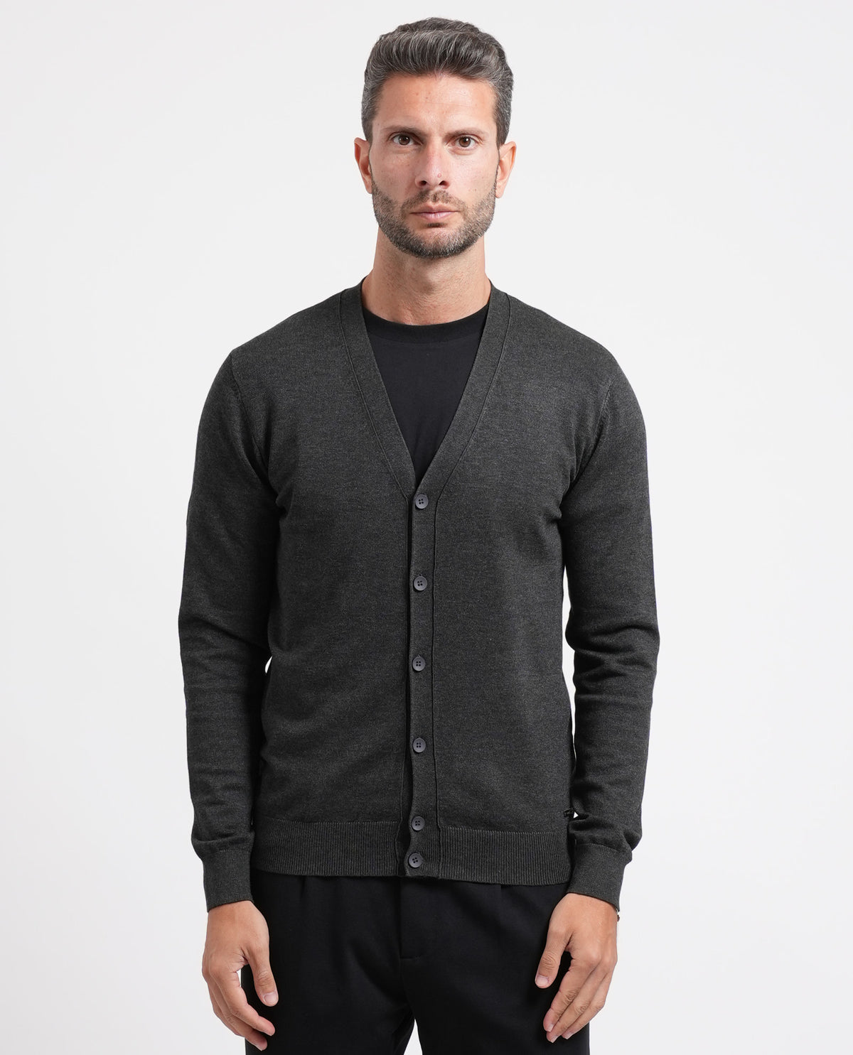 Cardigan uomo Sette/Mezzo con bottoni 