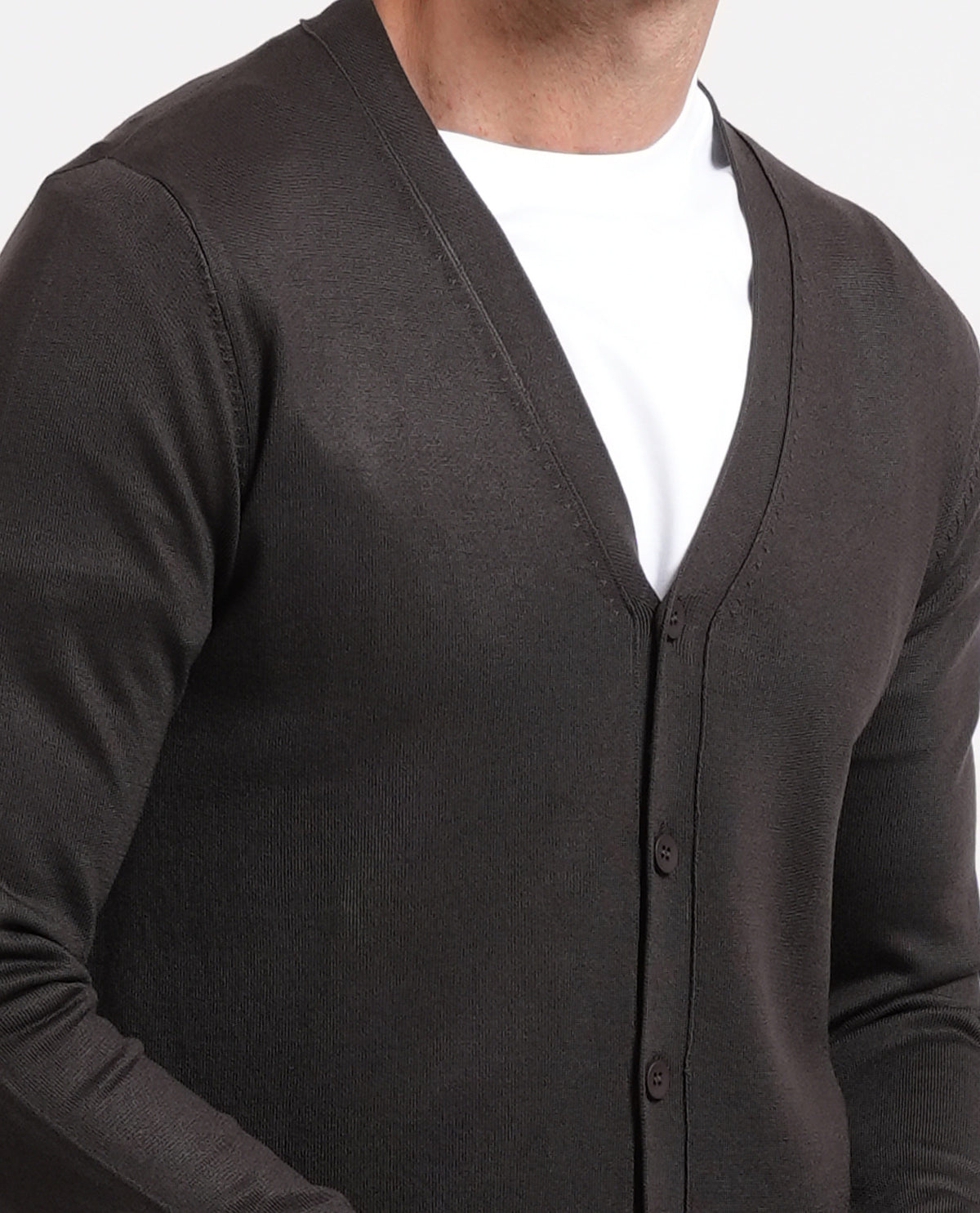 Cardigan uomo Sette/Mezzo con bottoni 