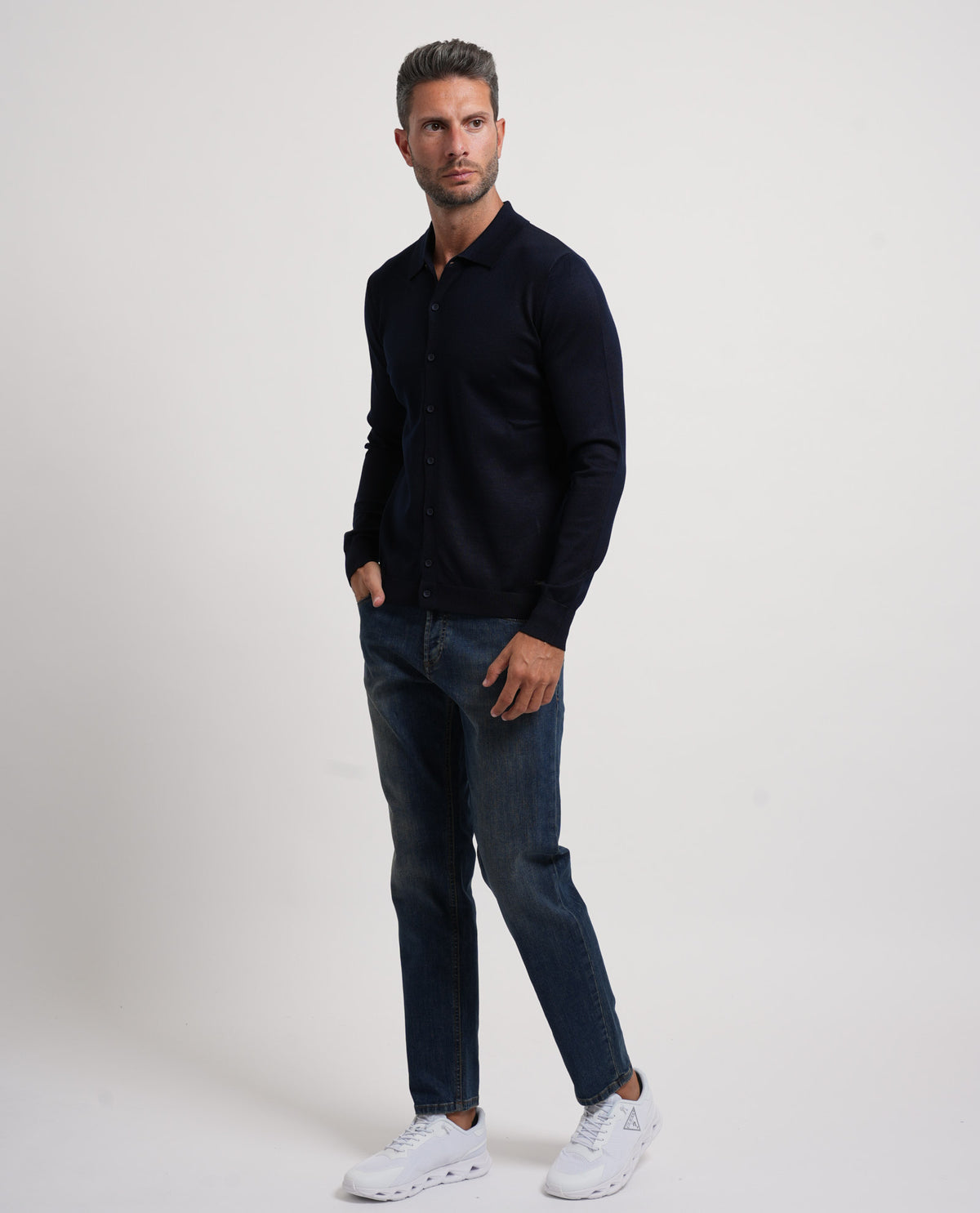 Cardigan uomo Settemezzo con bottoni 