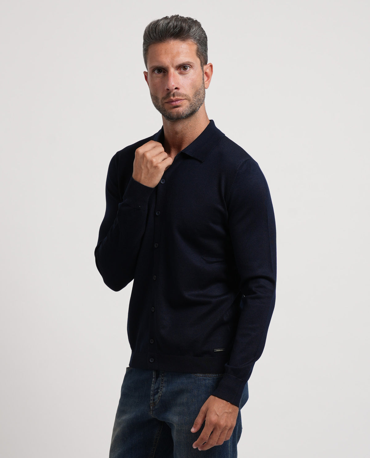 Cardigan uomo Settemezzo con bottoni 