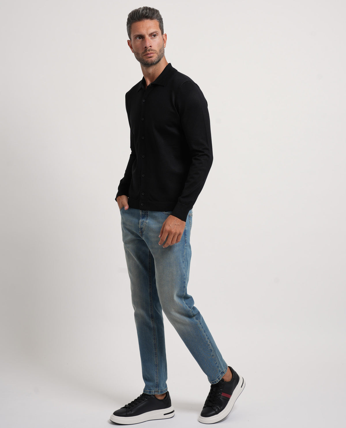 Cardigan uomo Settemezzo con bottoni 