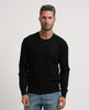Settemezzo men's crewneck sweater with all-over details