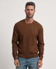 Settemezzo men's crew neck sweater with all-over details