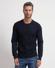 Maglione uomo Settemezzo a microlavorazione intrecciata