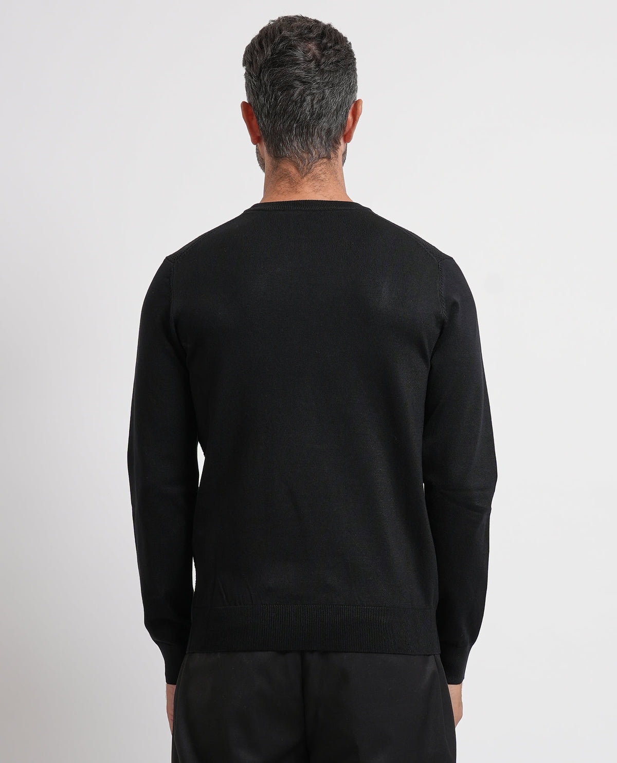 Maglione uomo Settemezzo a microlavorazione intrecciata 