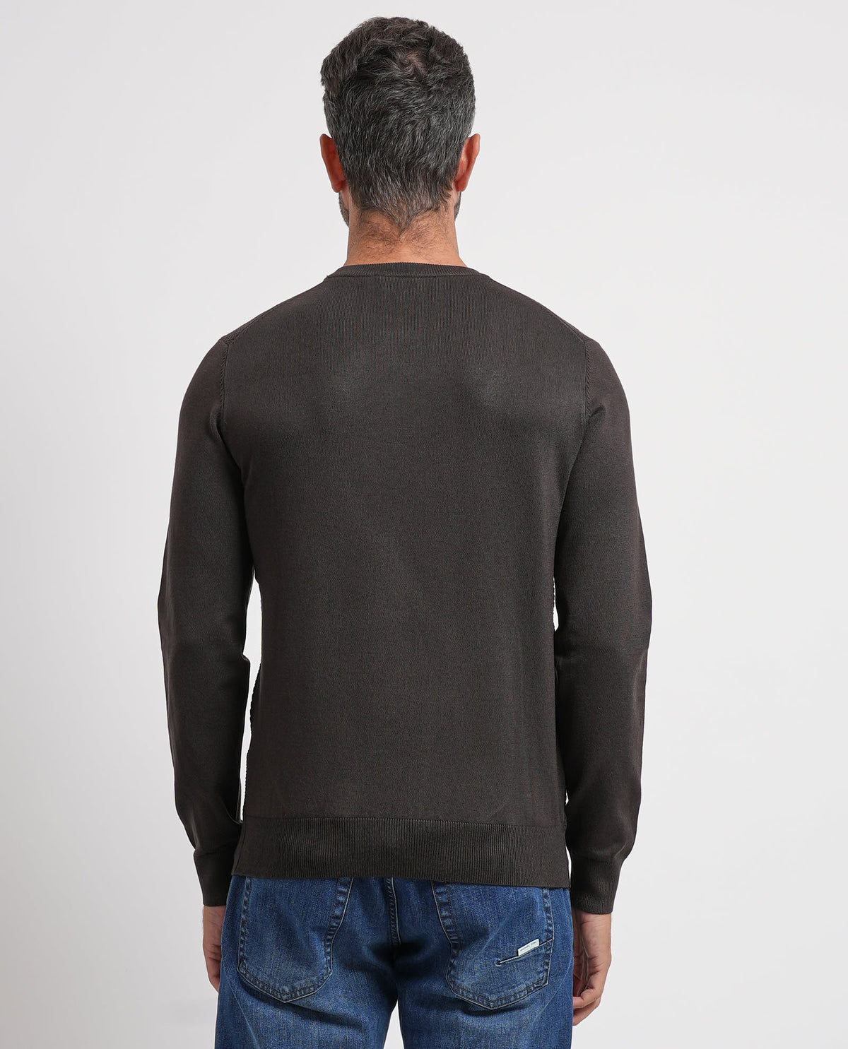 Maglione uomo Settemezzo a microlavorazione intrecciata 