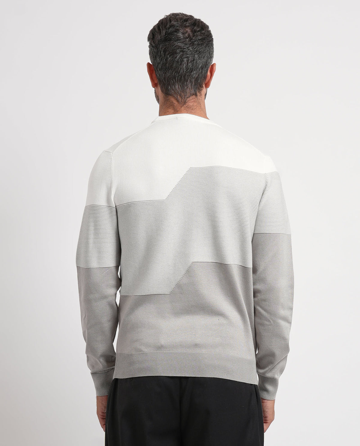 Maglione uomo Settemezzo color block 
