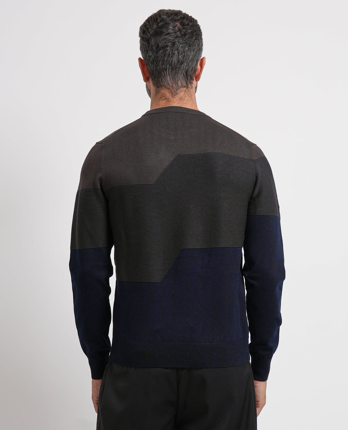 Maglione uomo Settemezzo color block 