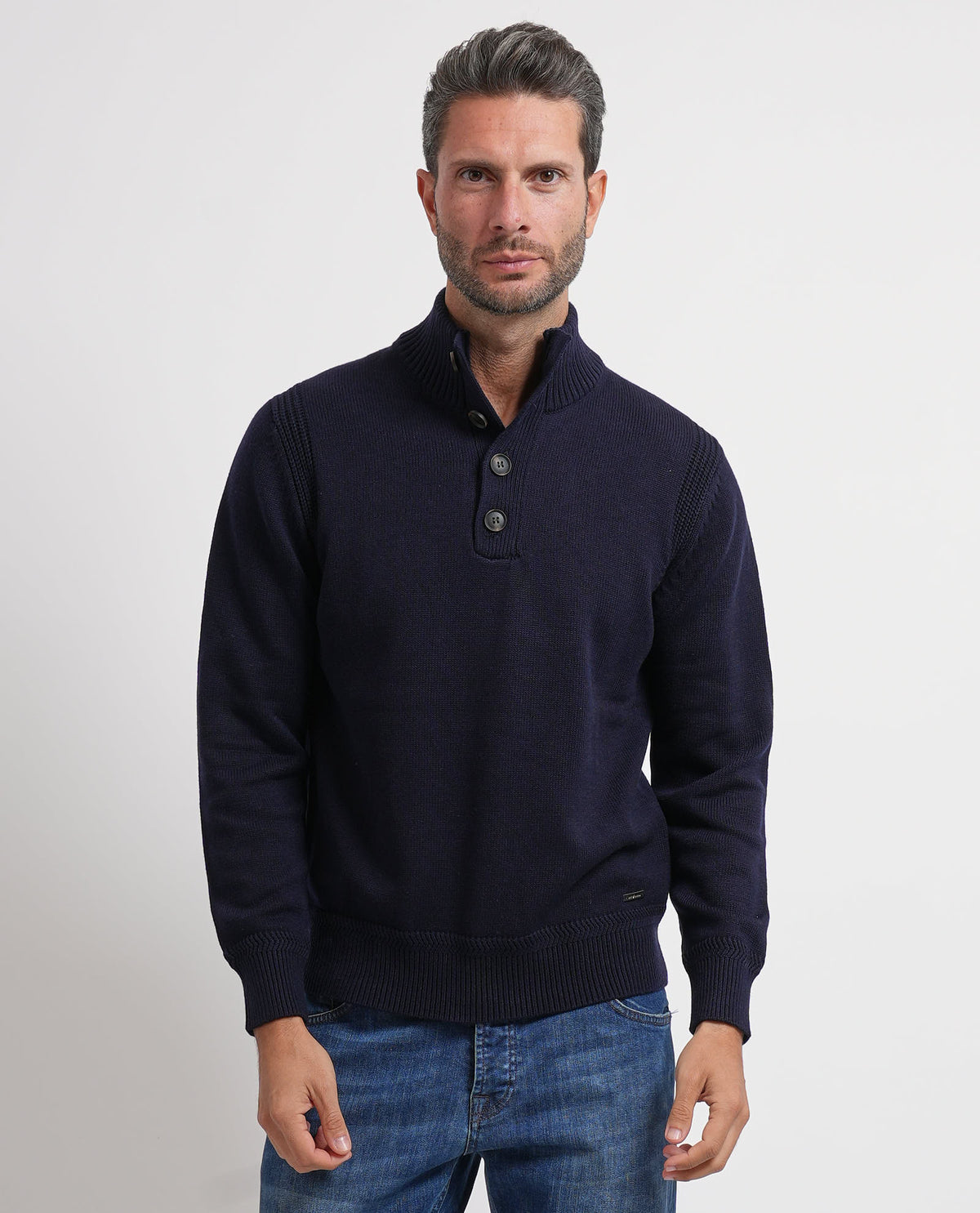 Maglione uomo Settemezzo con bottoni 