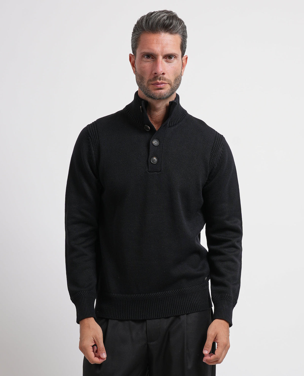 Maglione uomo Settemezzo con bottoni 