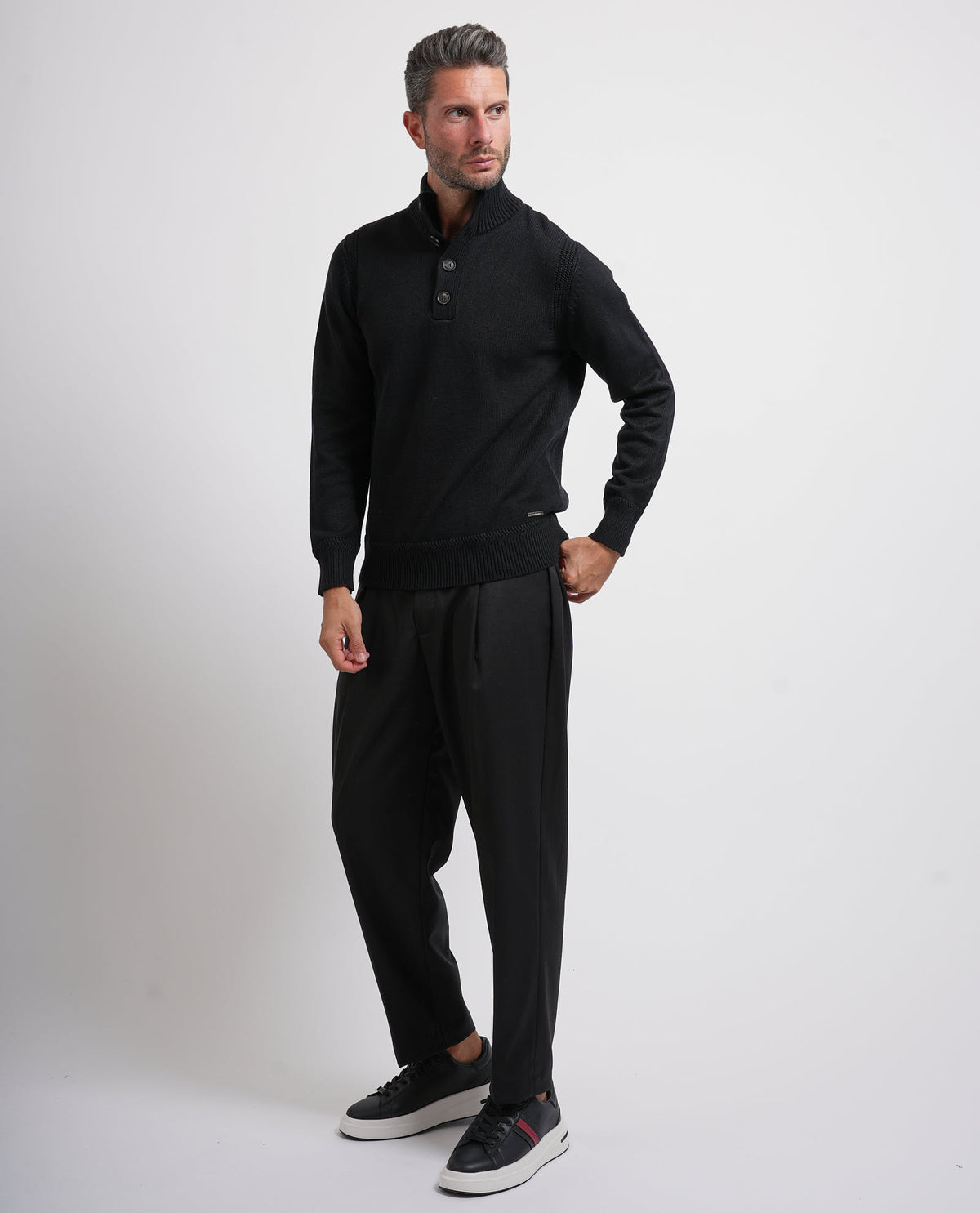 Maglione uomo Settemezzo con bottoni 