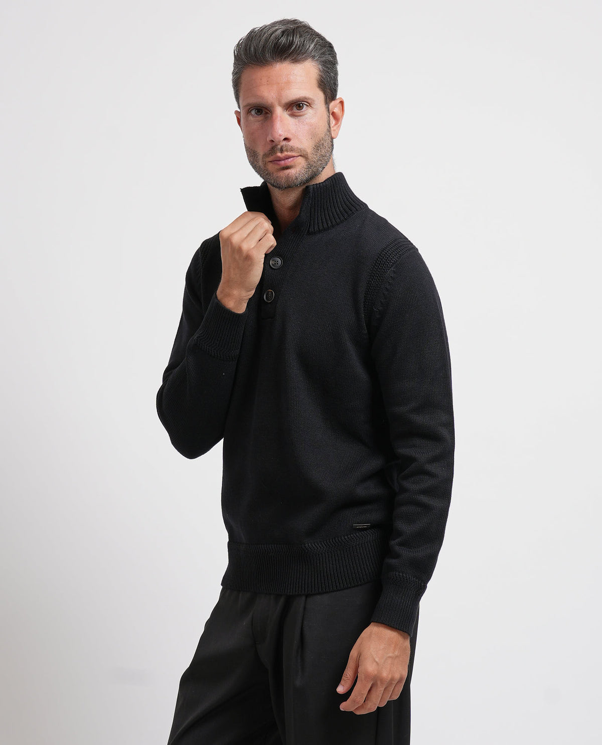 Maglione uomo Settemezzo con bottoni 