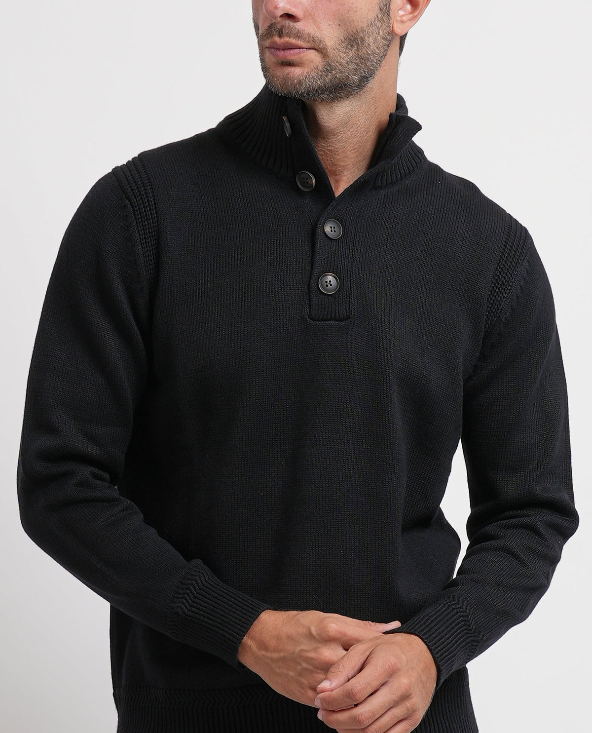 Maglione uomo Settemezzo con bottoni 