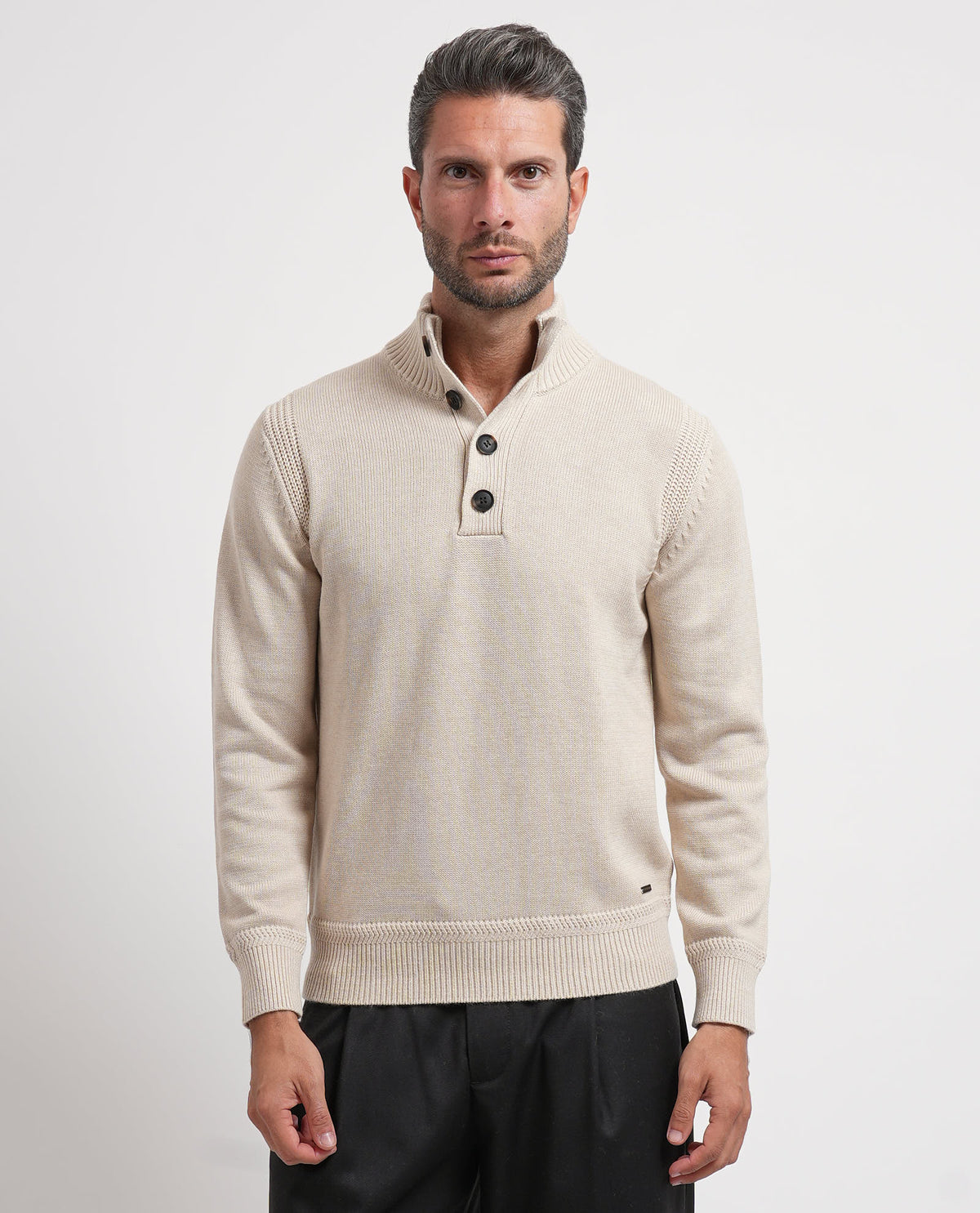 Maglione uomo Settemezzo con bottoni 