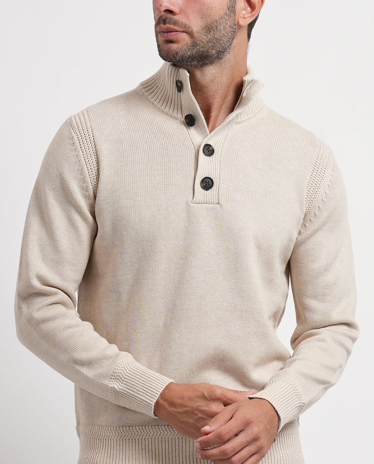 Maglione uomo Settemezzo con bottoni 