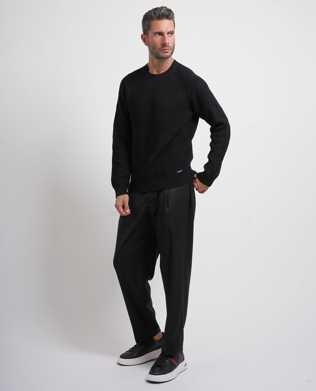Maglione uomo Settemezzo con tramatura 