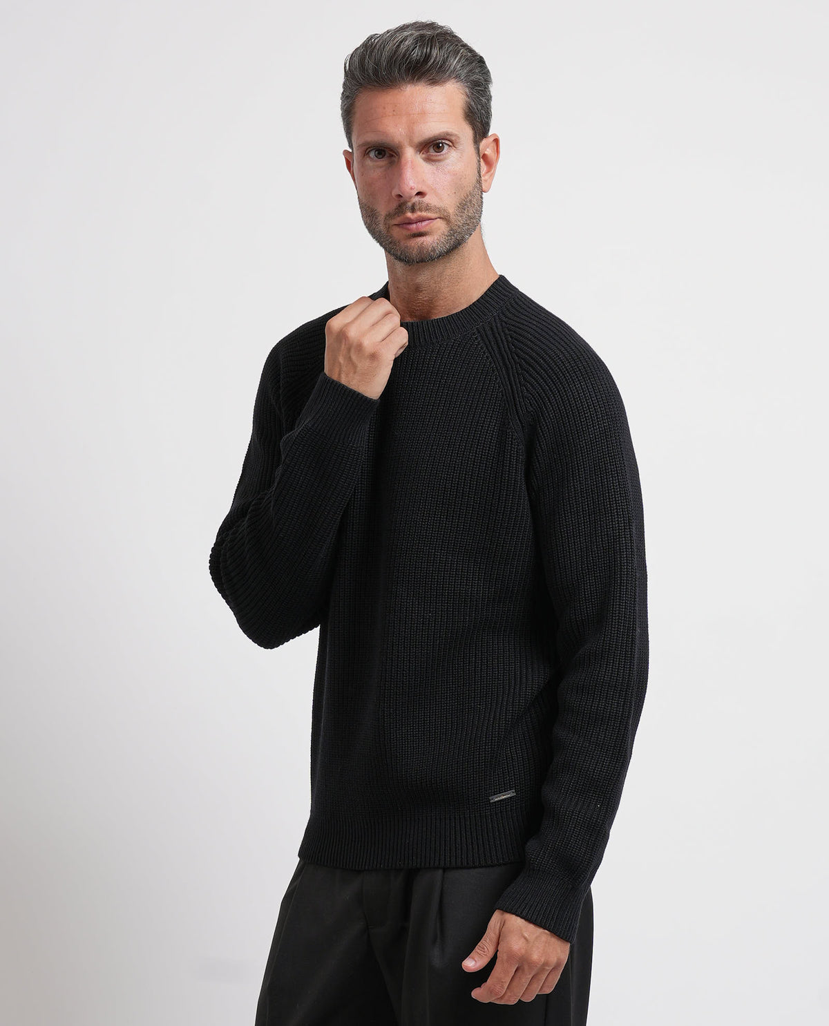 Maglione uomo Settemezzo con tramatura 