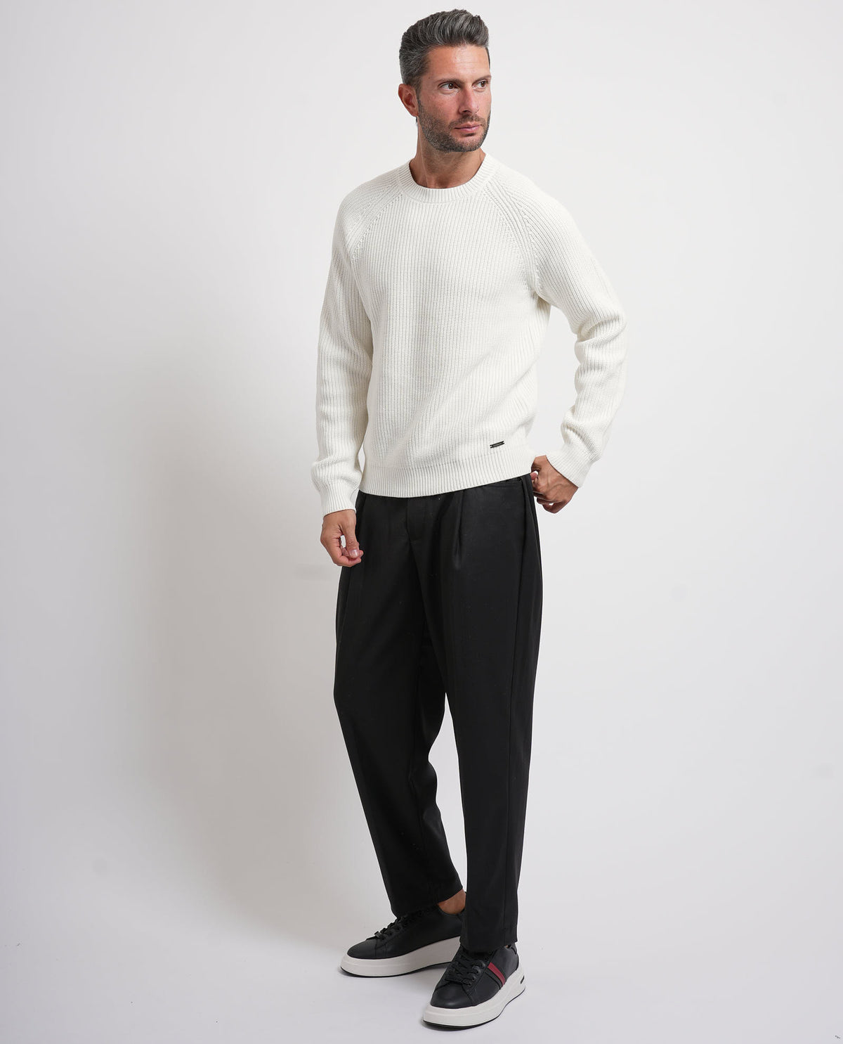 Maglione uomo Settemezzo con tramatura 