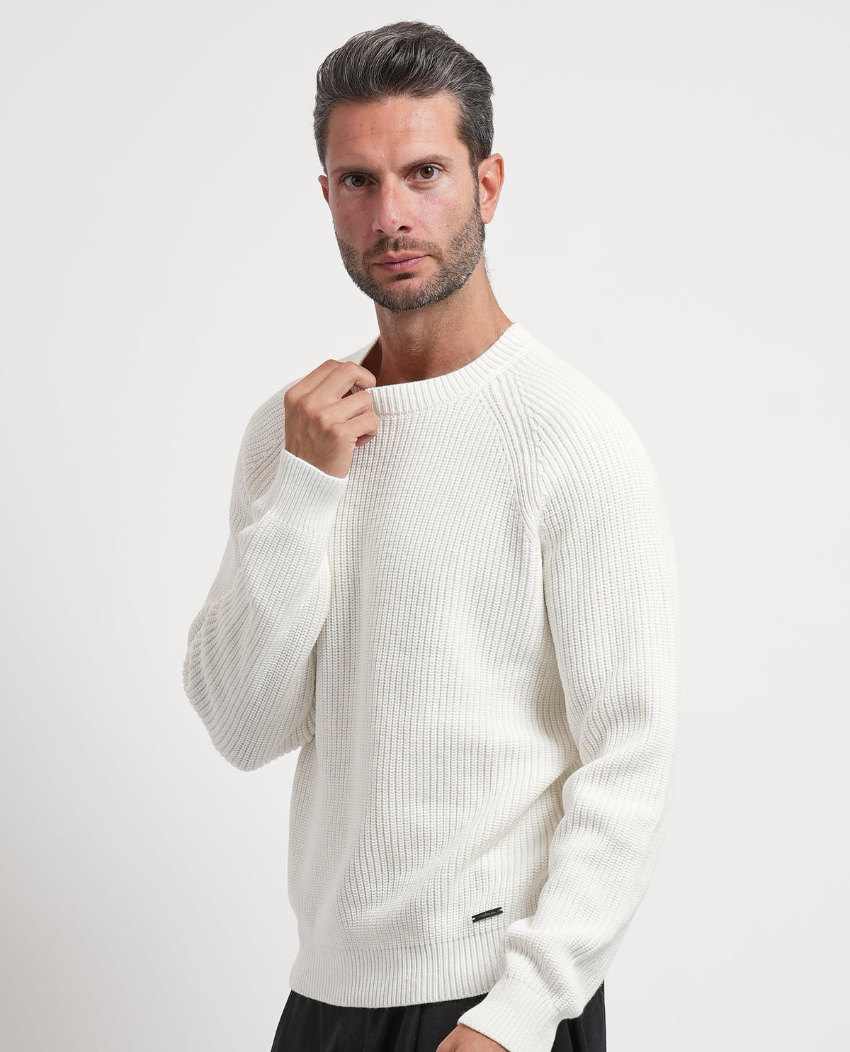 Maglione uomo Settemezzo con tramatura 