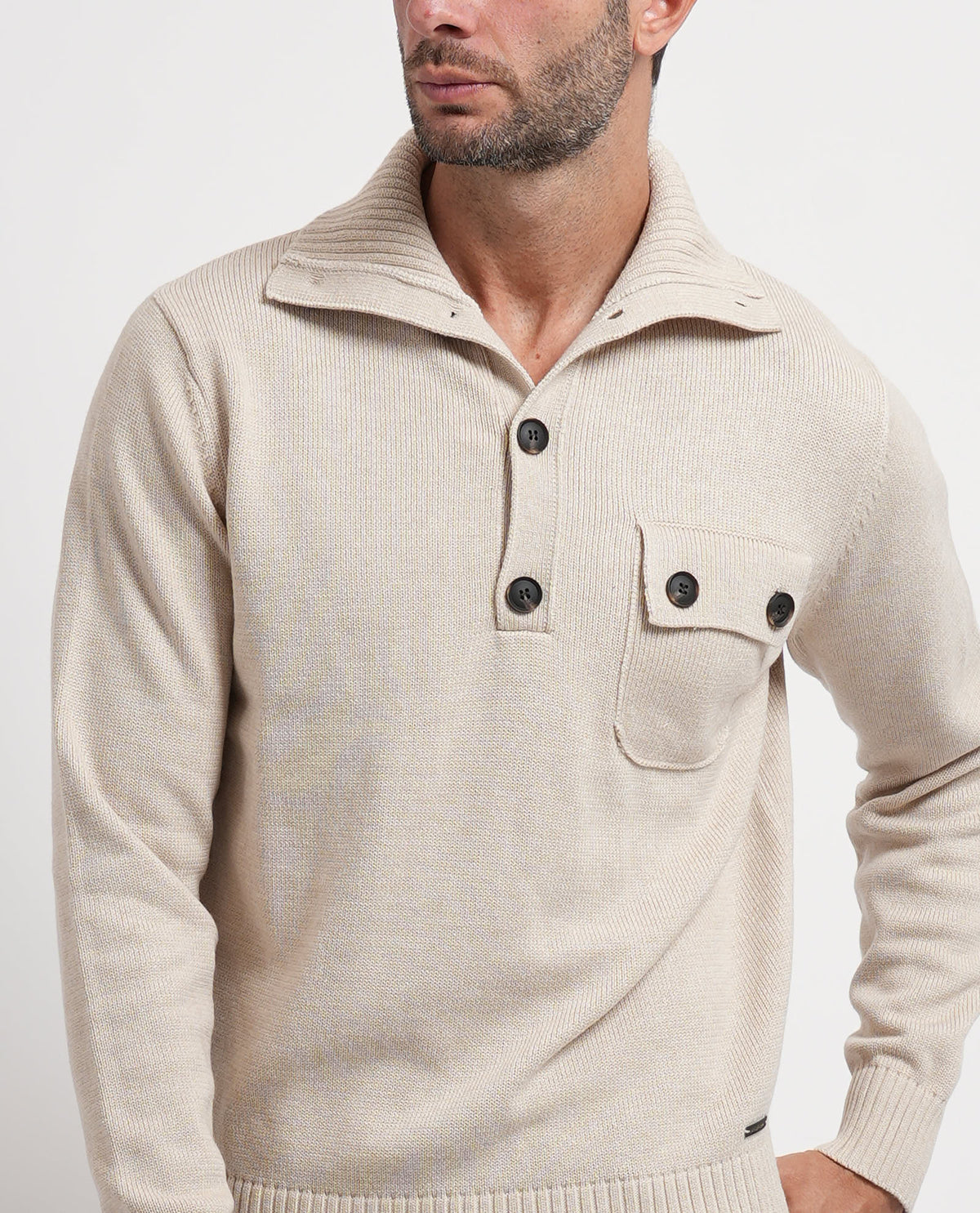 Maglia uomo Settemezzo con taschino e bottoni 