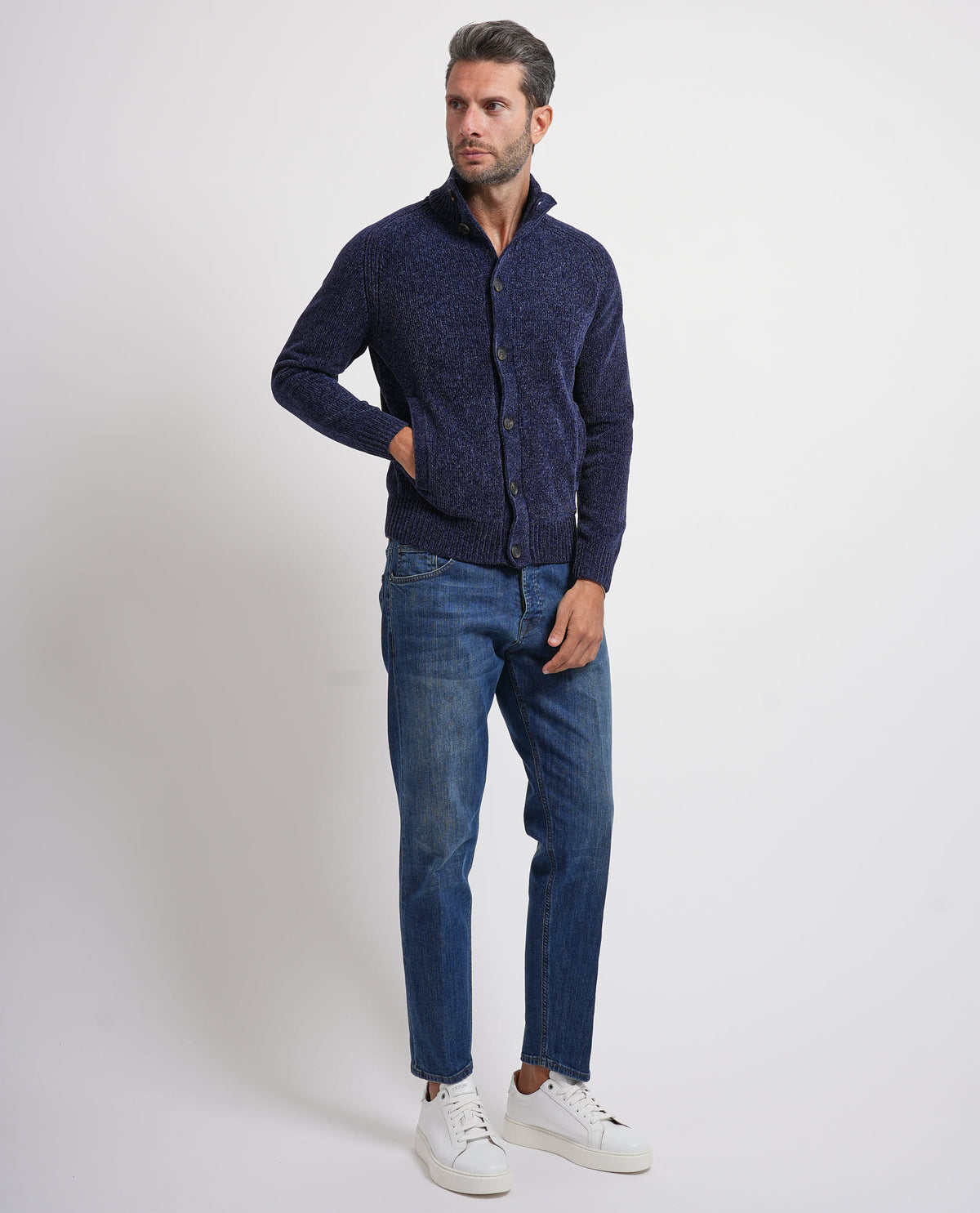 Cardigan uomo Settemezzo con bottoni 