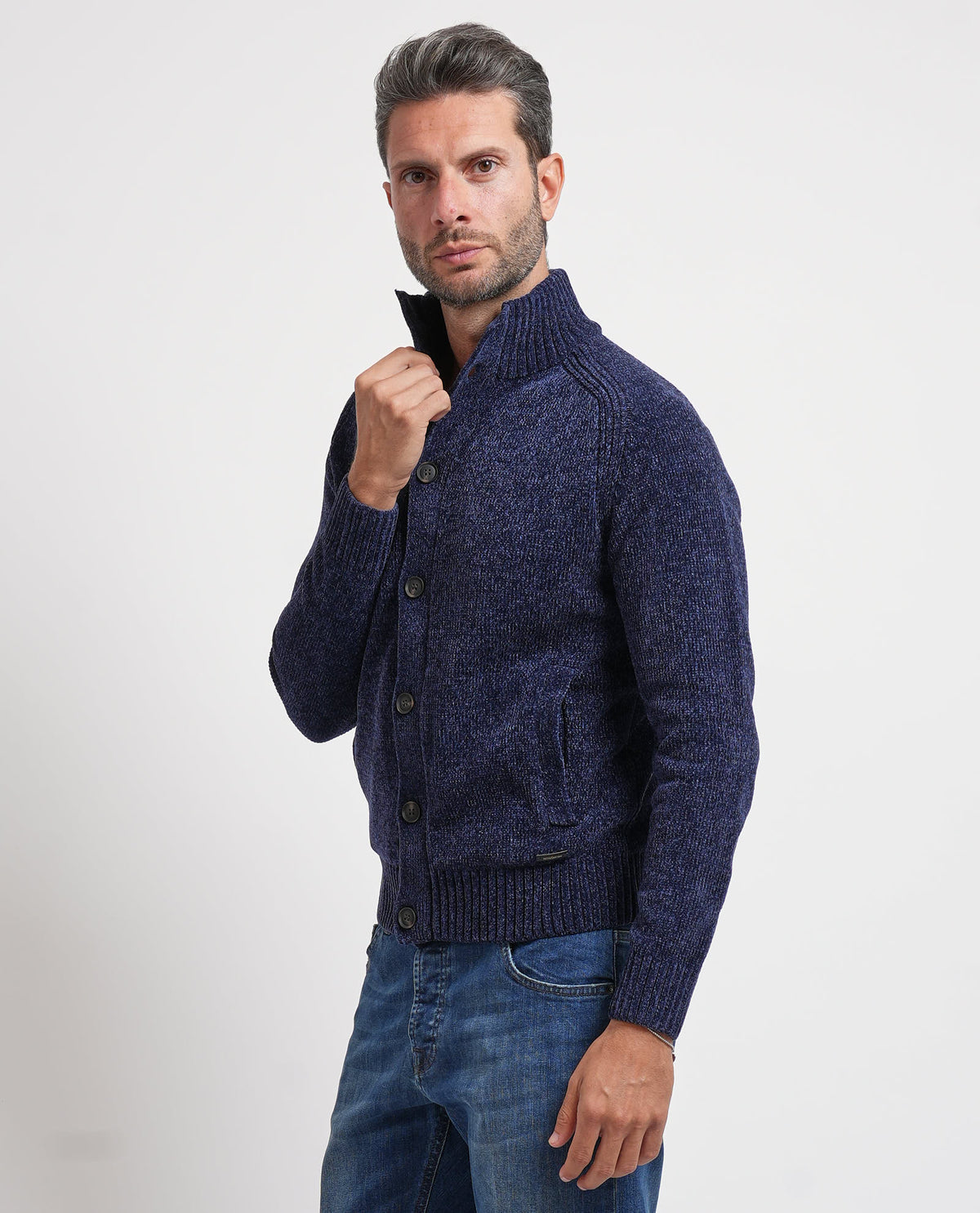 Cardigan uomo Settemezzo con bottoni 