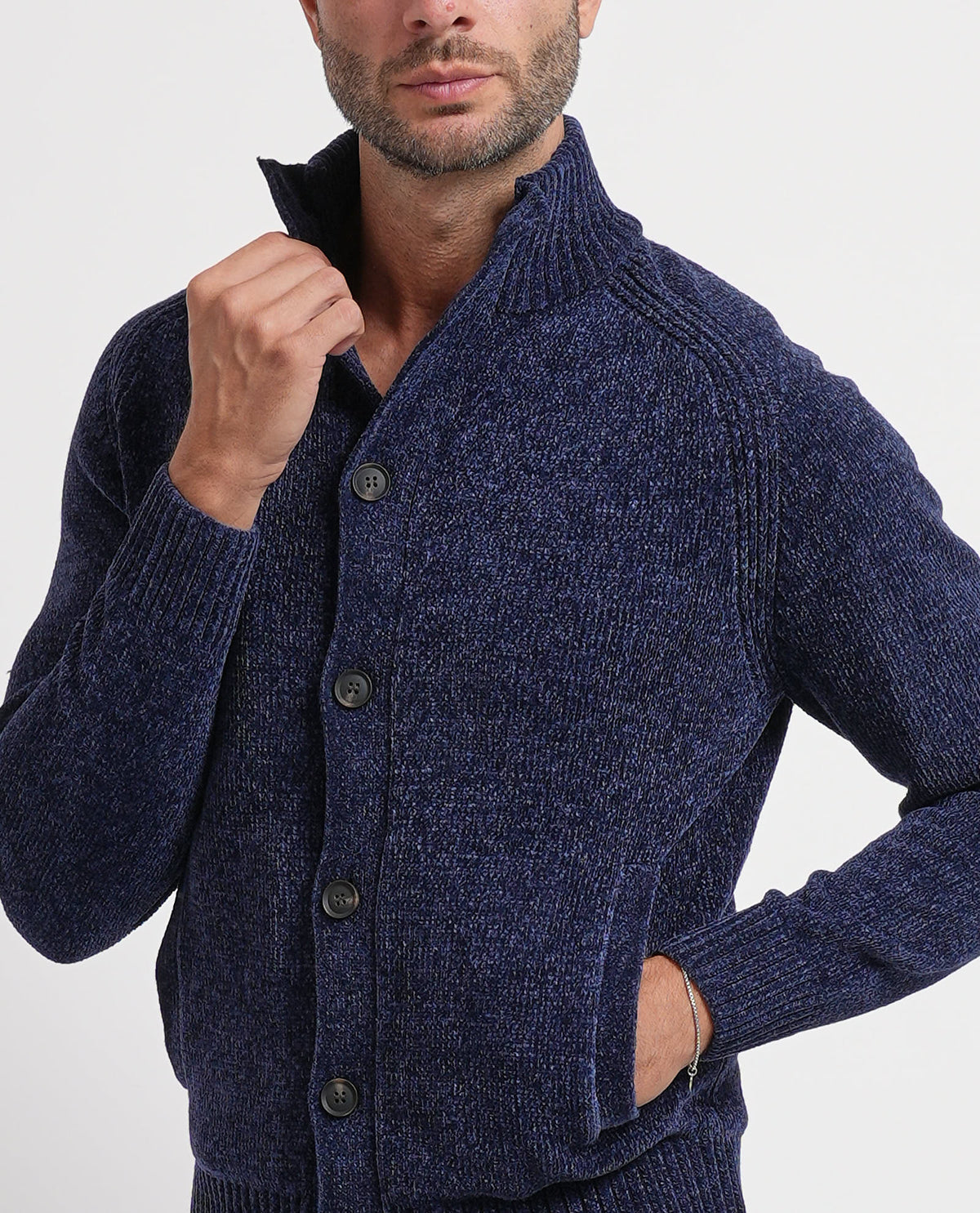 Cardigan uomo Settemezzo con bottoni 