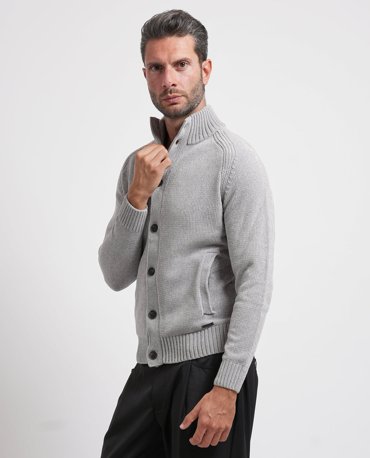 Cardigan uomo Settemezzo con bottoni 
