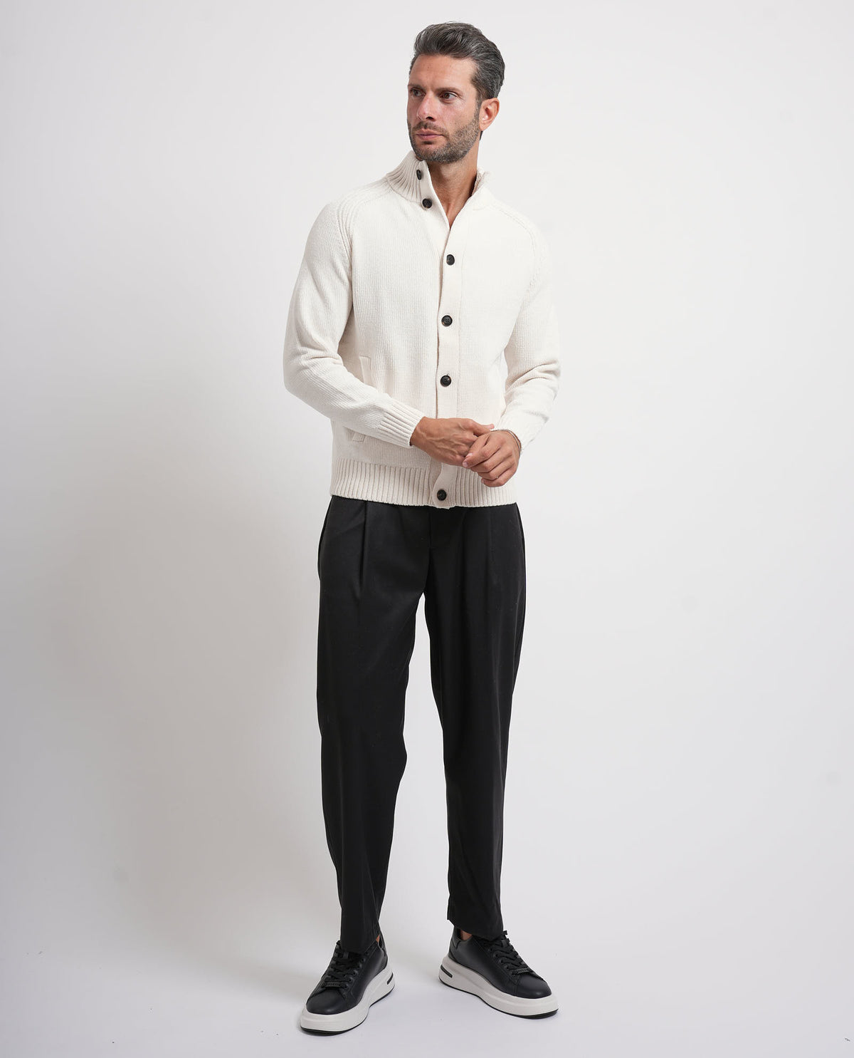Cardigan uomo Settemezzo con bottoni 