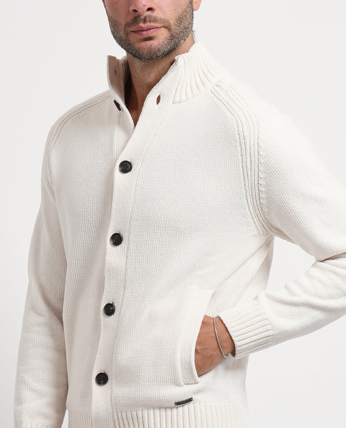 Cardigan uomo Settemezzo con bottoni 