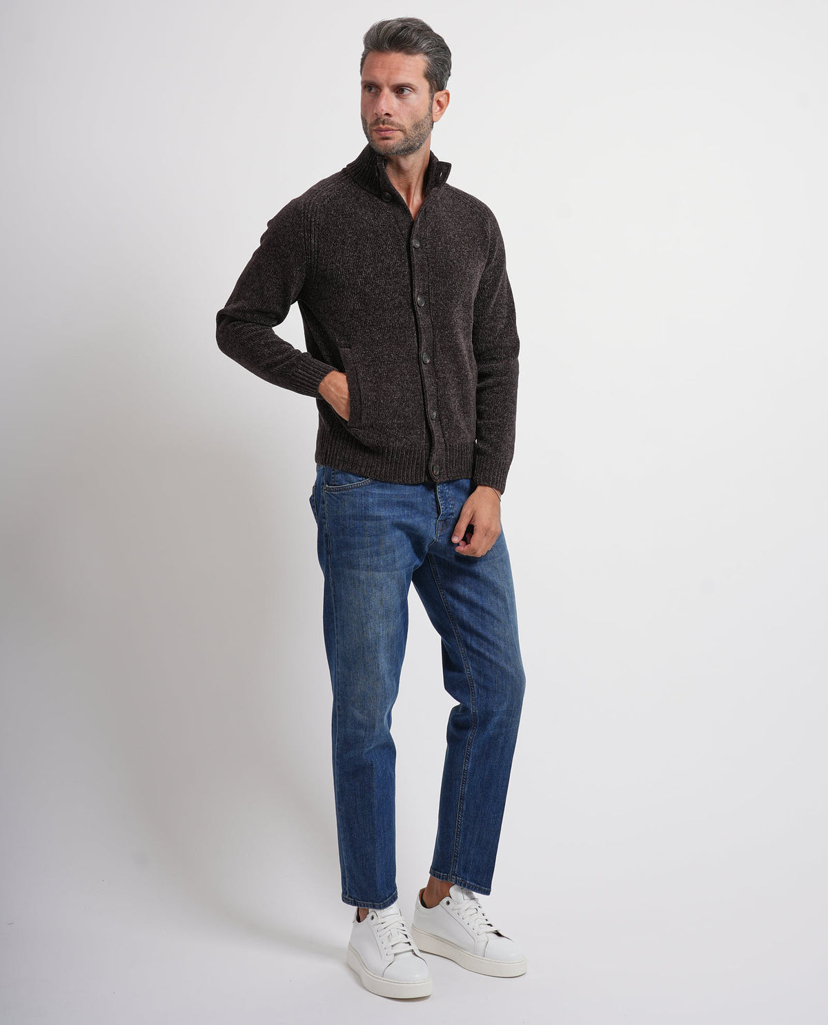 Cardigan uomo Settemezzo con bottoni 