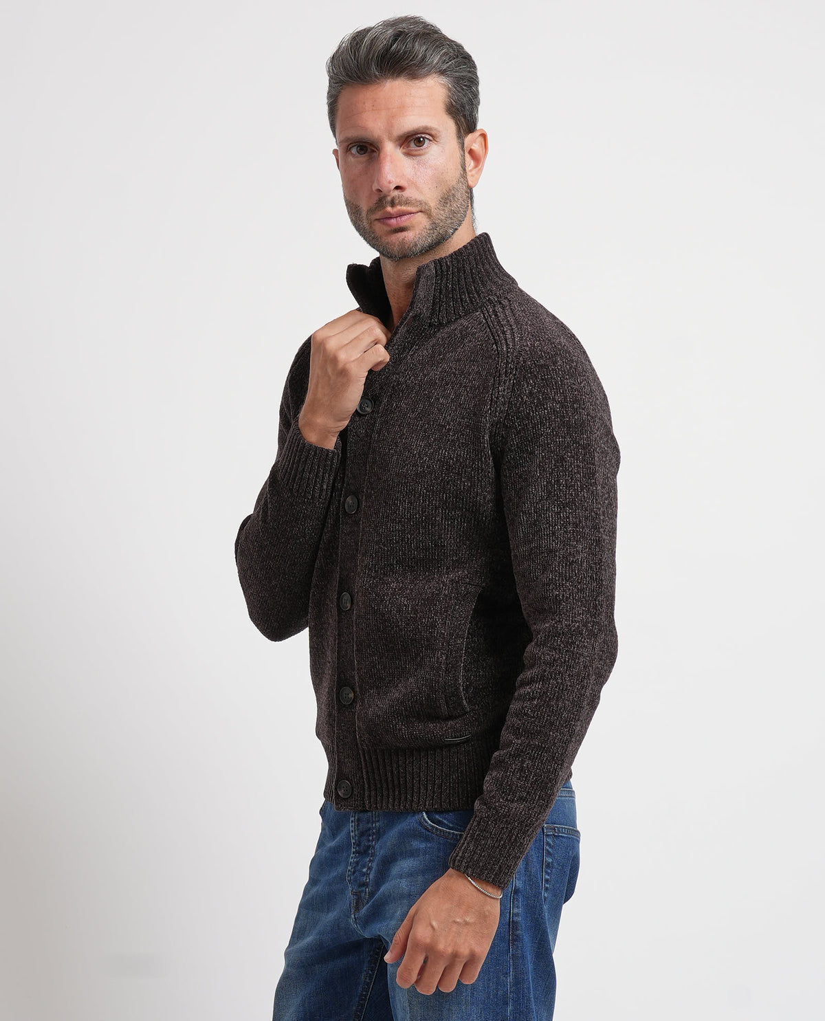 Cardigan uomo Settemezzo con bottoni 