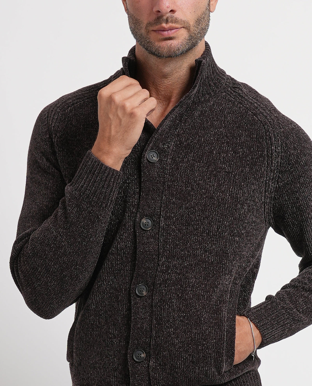 Cardigan uomo Settemezzo con bottoni 