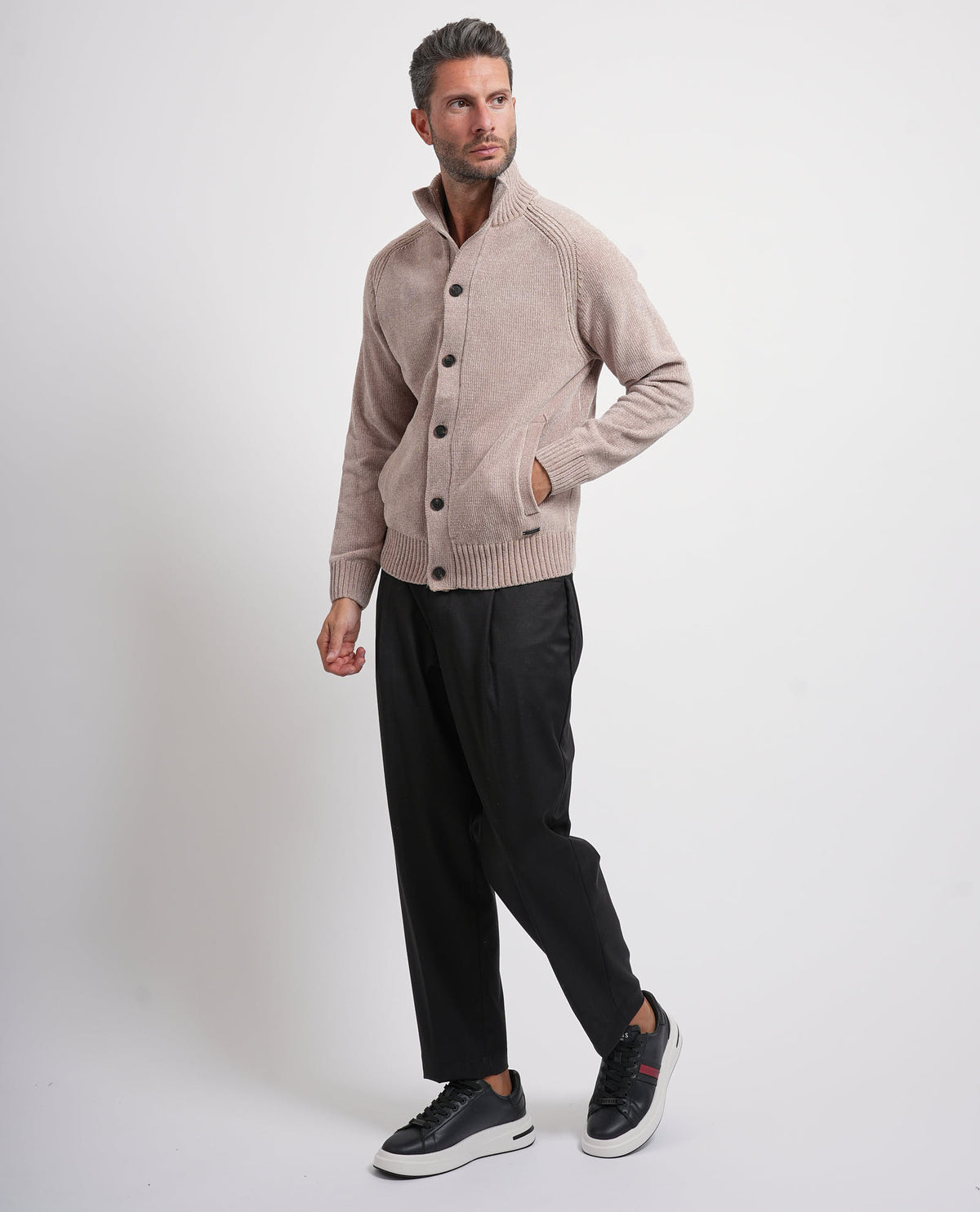 Cardigan uomo Settemezzo con bottoni 