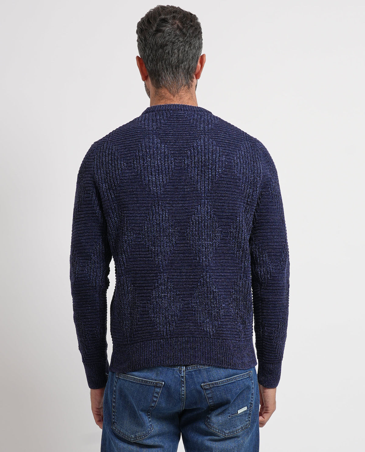 Maglione uomo Settemezzo fantasia geometrica 