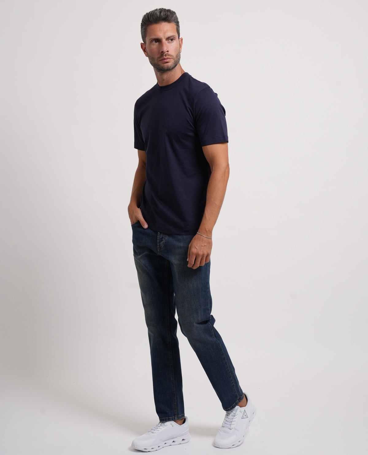 T-shirt uomo Settemezzo girocollo in cotone 