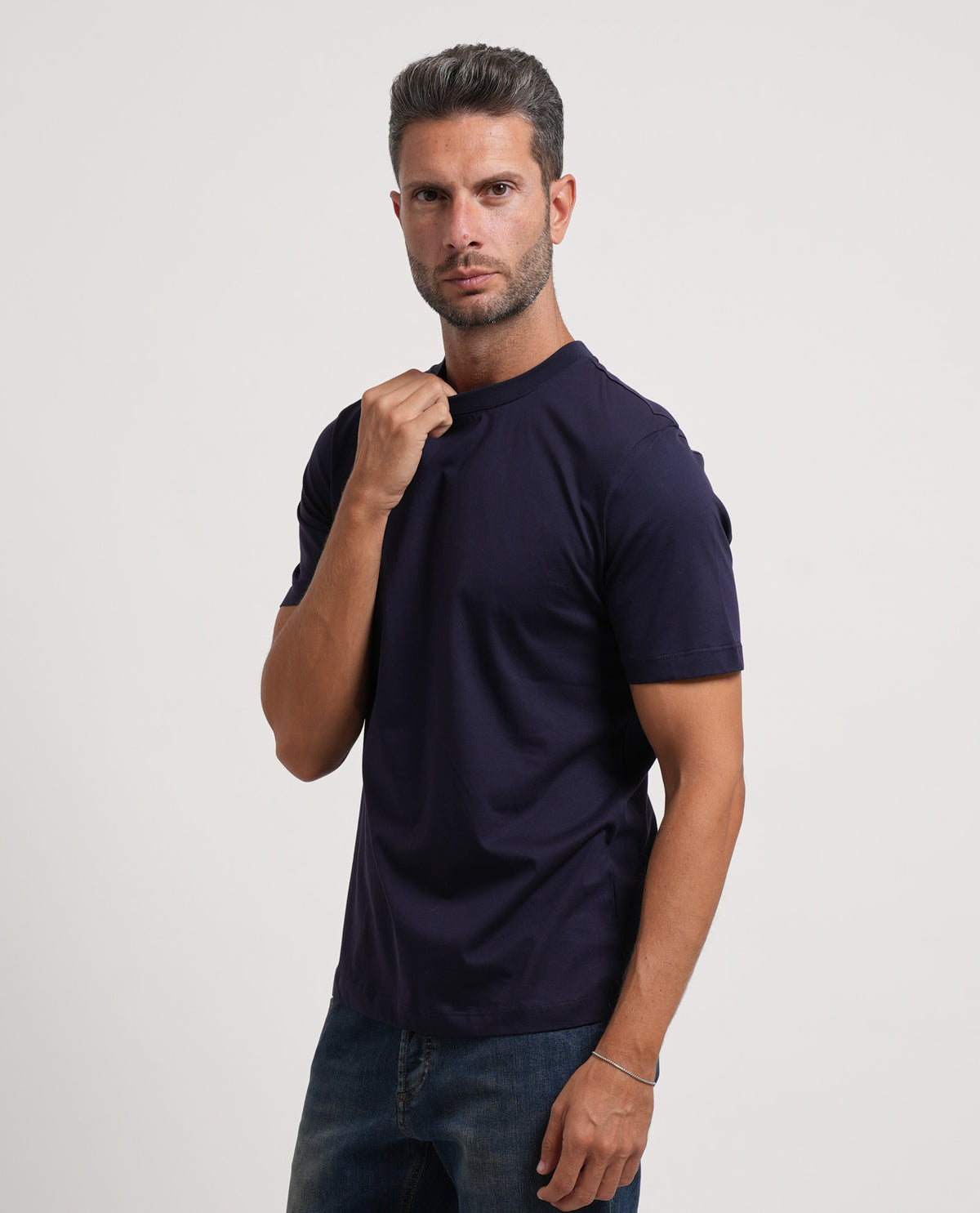T-shirt uomo Settemezzo girocollo in cotone 